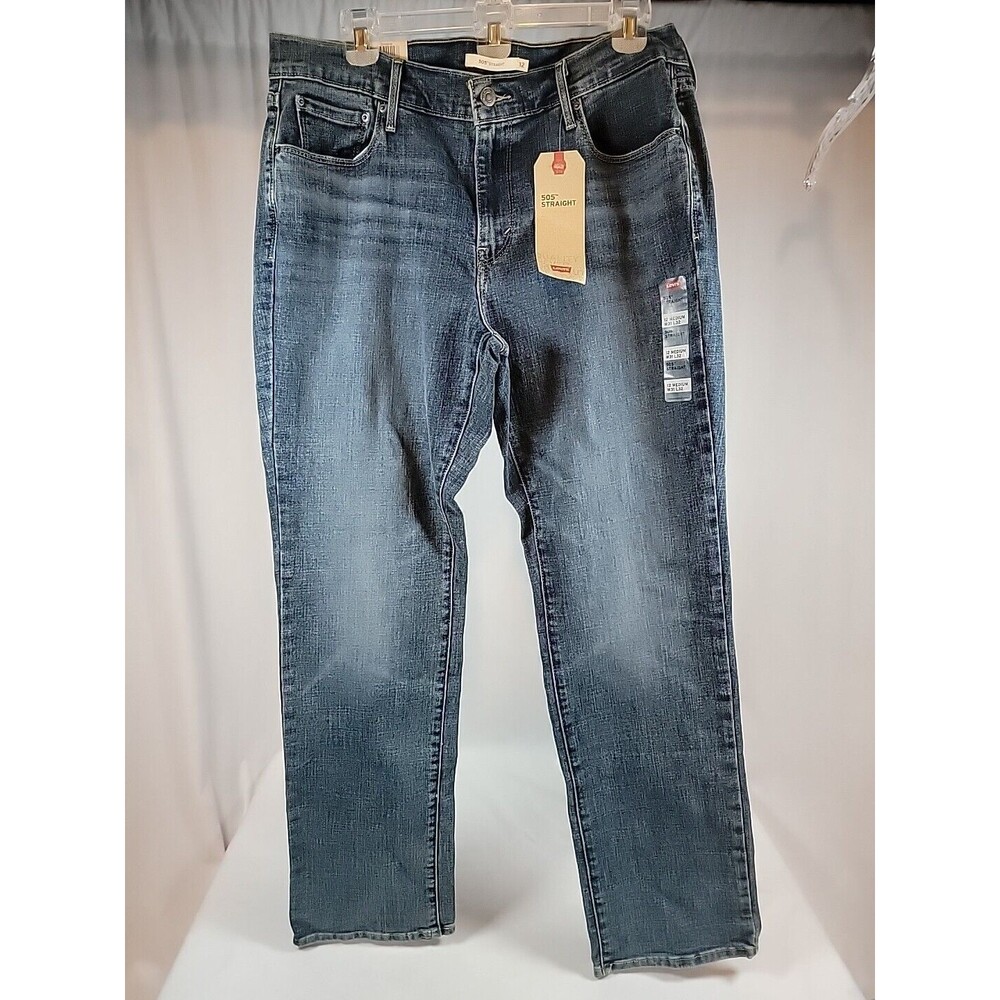NWT Levi's 505 Women's Straight Jeans Size 12 Medium W31 L32